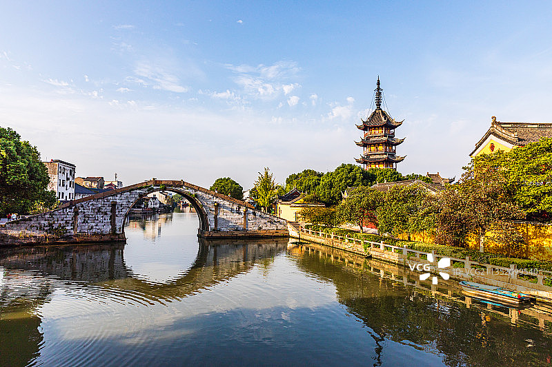 苏州吴江震泽古镇图片素材