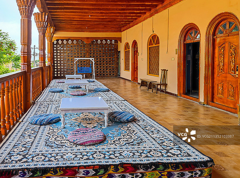 吐鲁番特色民居民宿图片素材