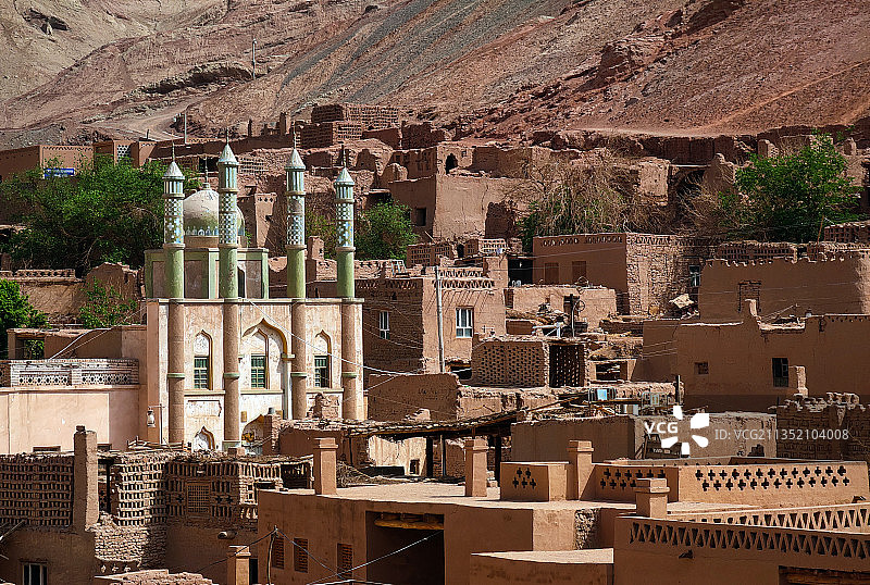 吐鲁番吐峪沟麻扎村图片素材