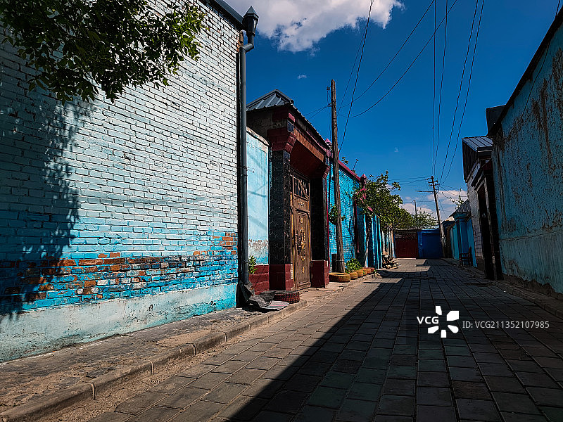 新疆伊宁喀赞其特色民居图片素材