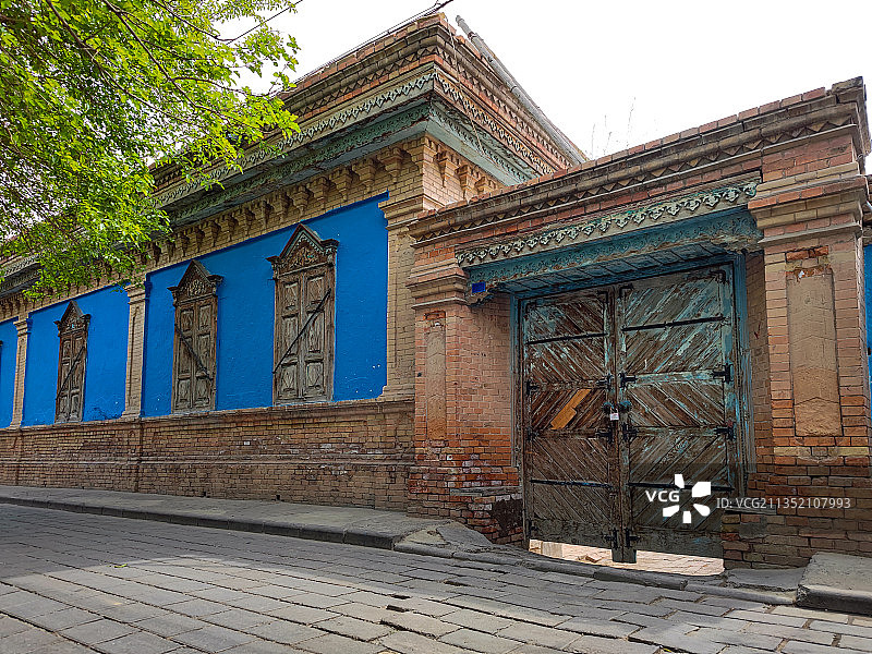 新疆伊宁喀赞其特色民居图片素材