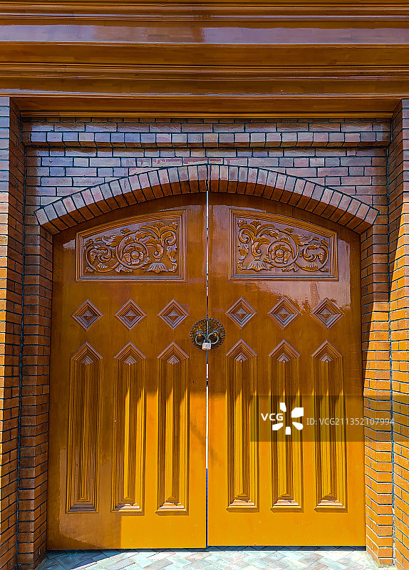 新疆伊宁喀赞其特色民居图片素材