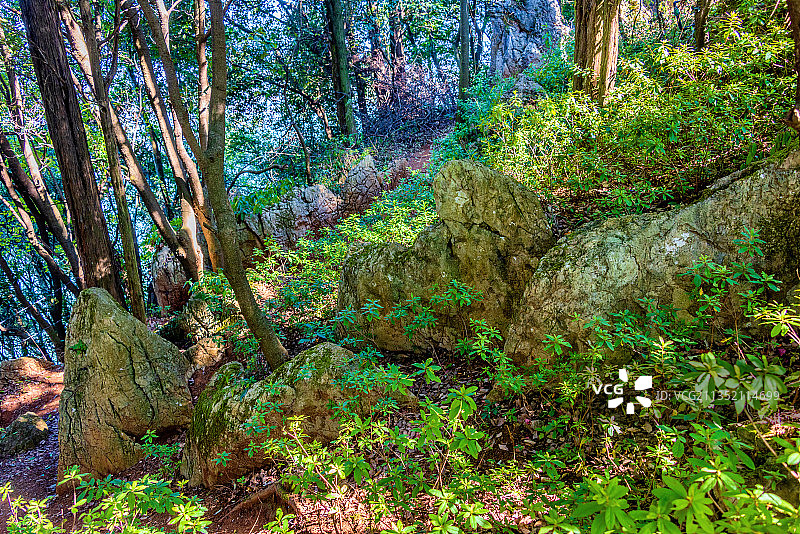 中国云南昆明西山风景区小石林游览区图片素材