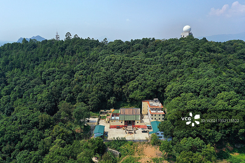 广东省韶关市武江区芙蓉山国家矿山公园航拍图片素材