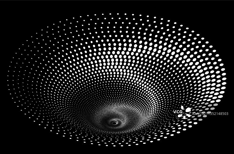 隧道或虫洞数字线框隧道3d图片素材