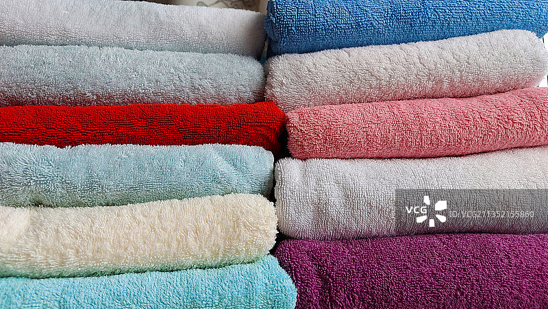 彩色毛巾全画幅图片素材