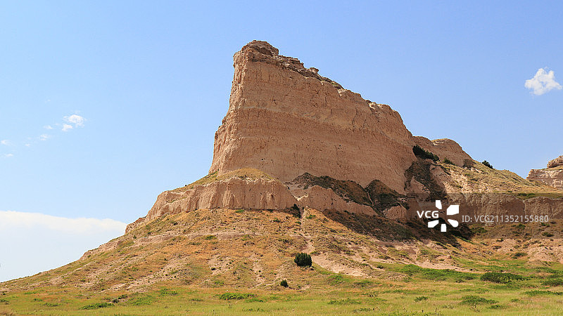 美国斯科茨布拉夫国家纪念碑岩层仰视图片素材