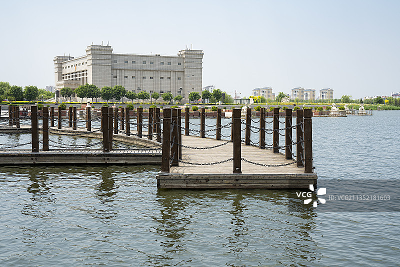 河北省衡水市冀州市衡水湖湿地风光图片素材