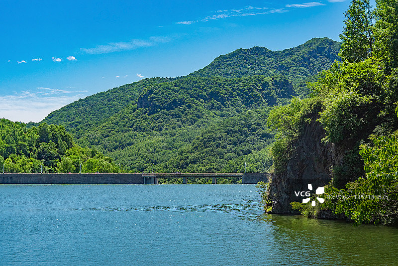 夏天北京延庆玉渡山忘忧湖图片素材