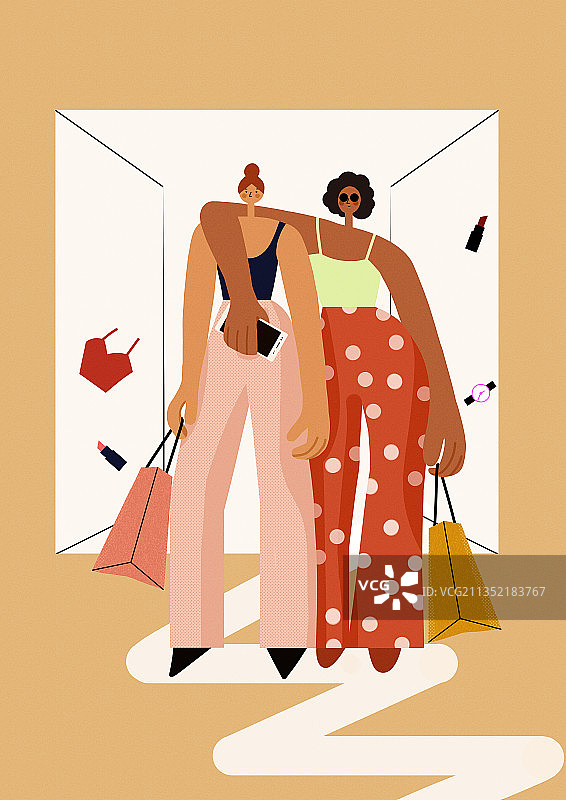 扁平风之双十一购物图片素材