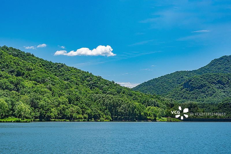 夏天北京玉渡山忘忧湖图片素材