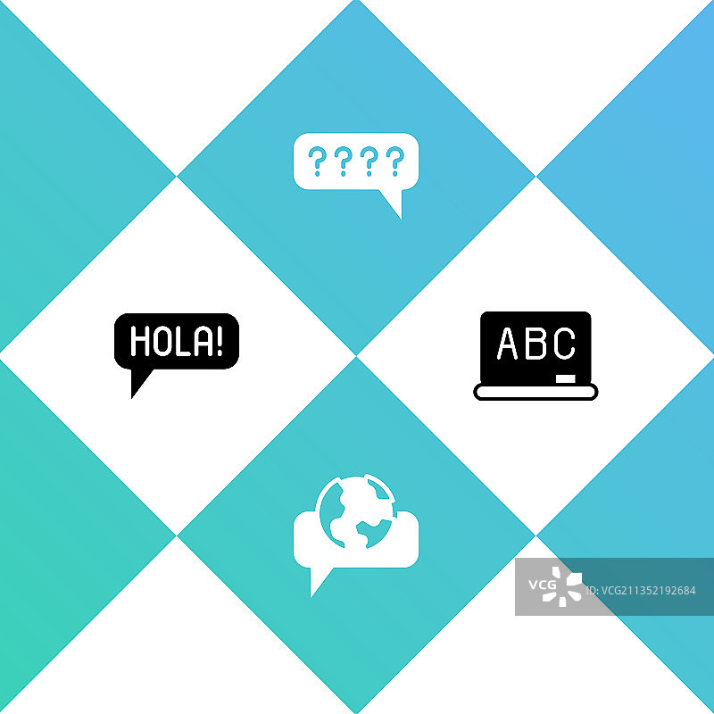 不同语言的“你好”：学习外语图片素材