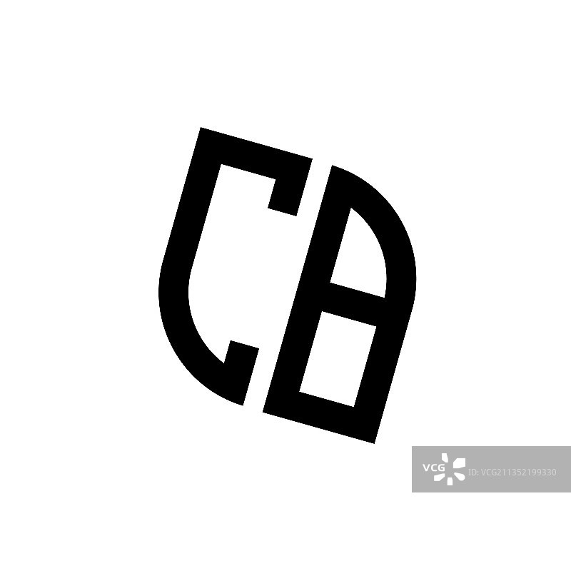 CB字母组合logo设计模板图片素材