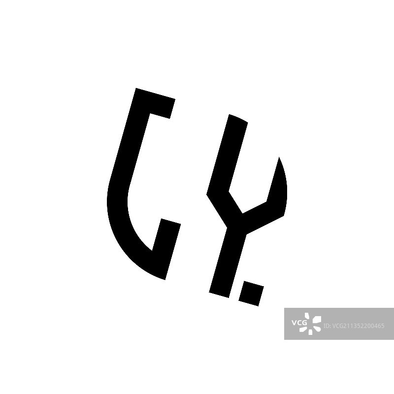 LY字母组合标志设计模板图片素材