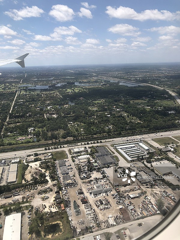 美国佛罗里达州棕榈滩县城市景观鸟瞰图图片素材