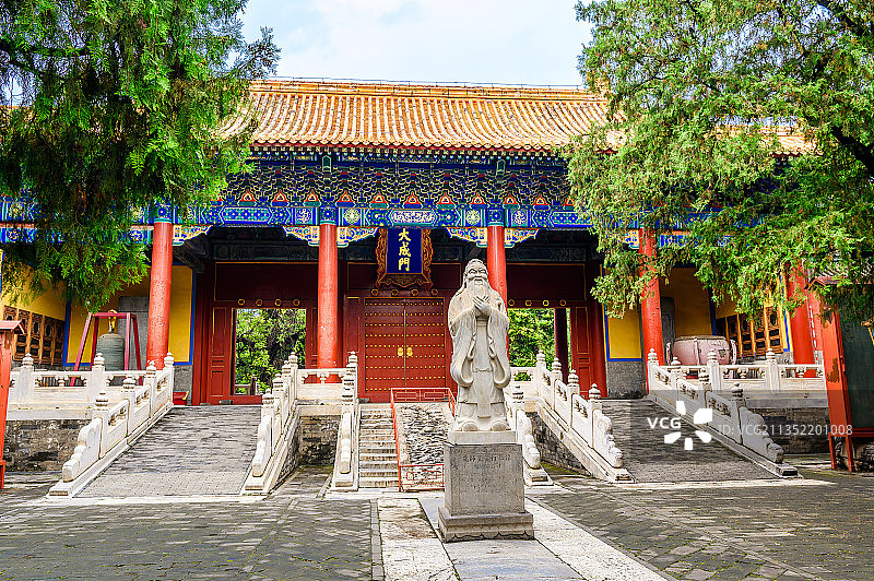北京孔庙大成门图片素材