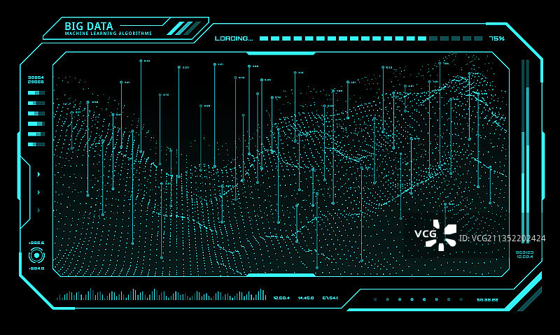 大数据技术网络未来科技UI HUD图片素材