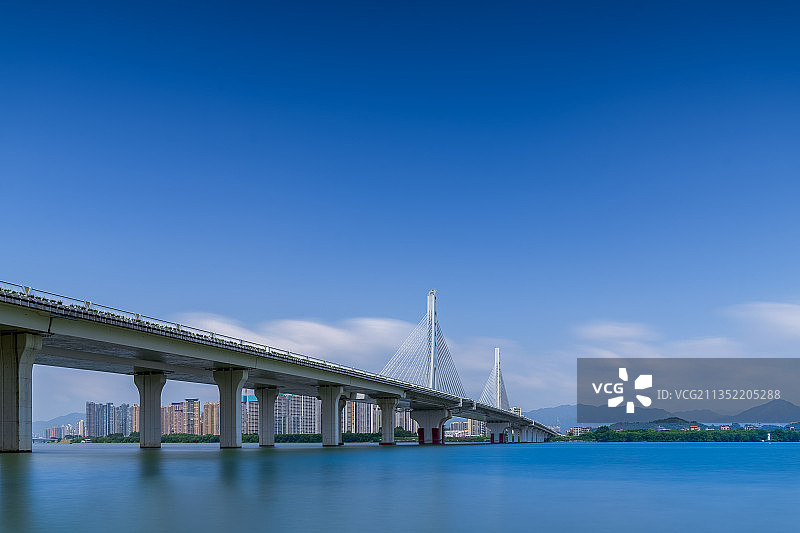 广东省清远市清城区洲心大桥图片素材