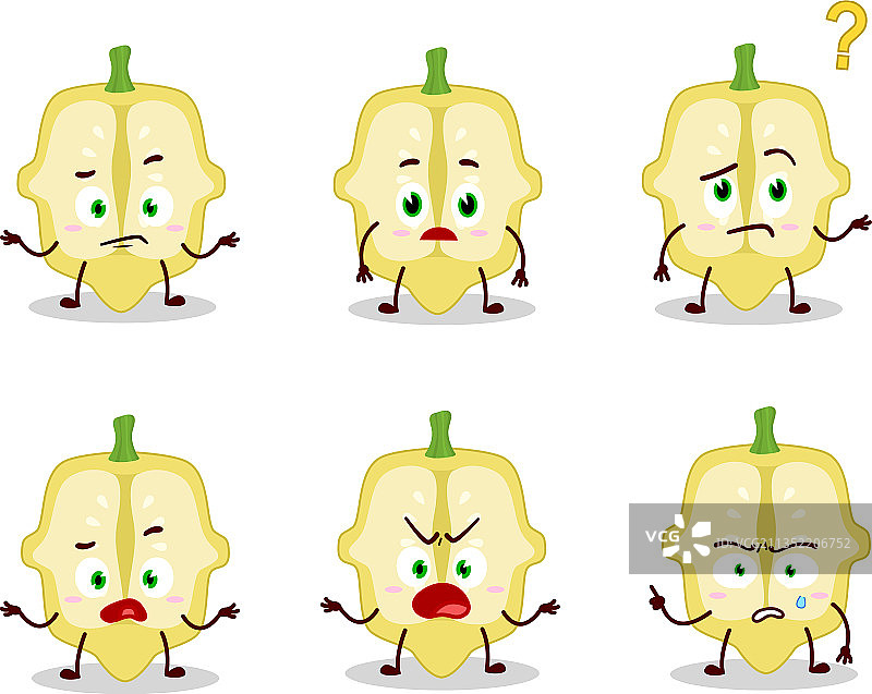 切片的笋瓜卡通人物图片素材