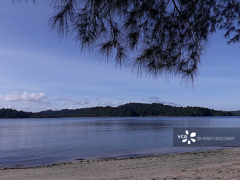 印度安达曼-尼科巴群岛湖泊天空风光图片素材
