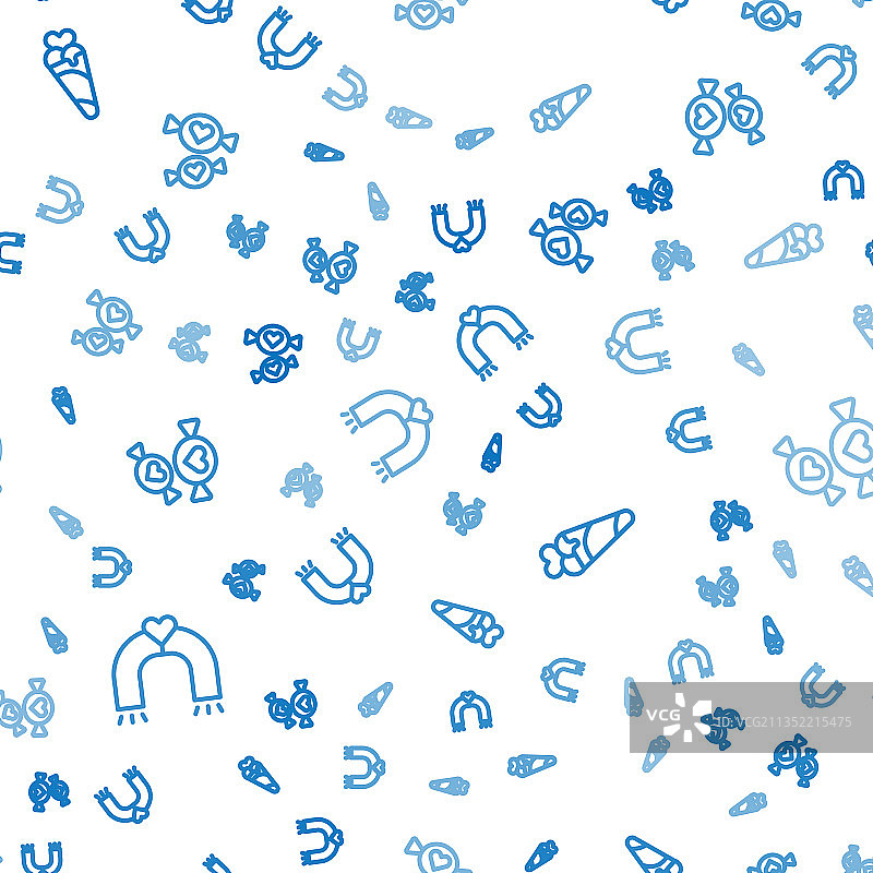 华夫饼甜筒冰淇淋爱情磁铁图片素材