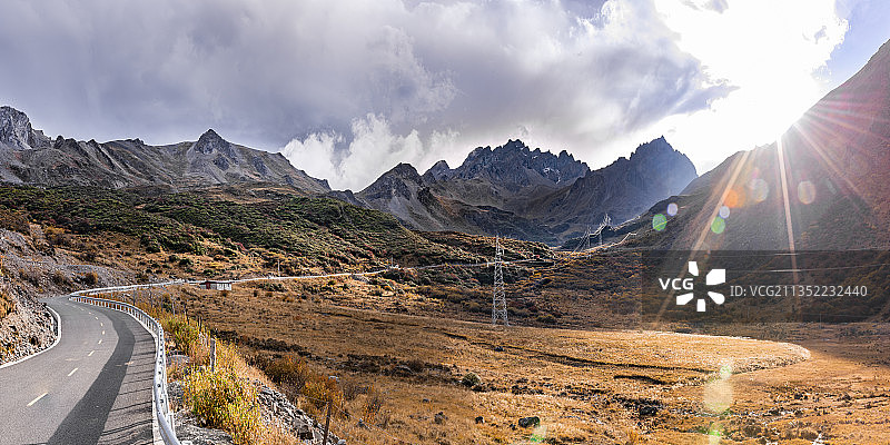 川西秋色图片素材