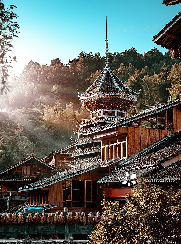 一寨一姓一股楼图片素材