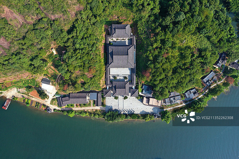 广东省韶关市仁化县中国红石公园丹霞山旅游风景区长老峰景区航拍图片素材