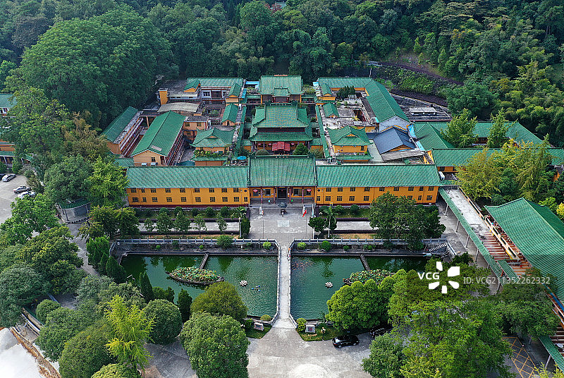 广东省韶关市乳源县云门山云门寺航拍图片素材