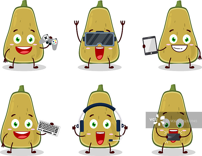 南瓜卡通人物正在玩耍图片素材