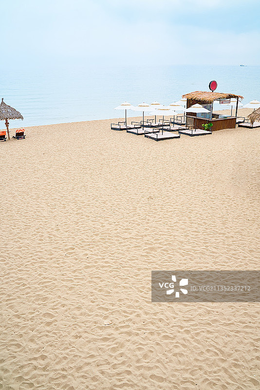 夏季海滩沙滩沿海地区休闲区景观图片素材