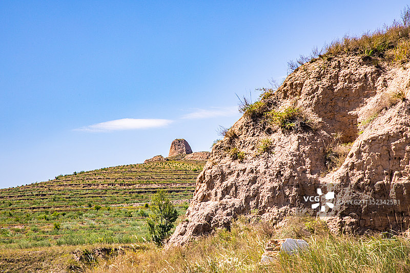 中国山西大同新平堡长城遗址图片素材