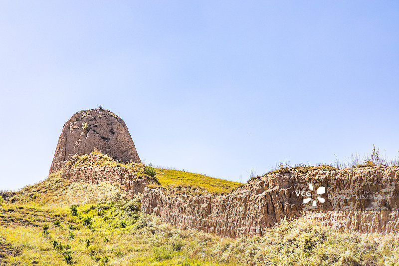 中国山西大同新平堡长城遗址图片素材