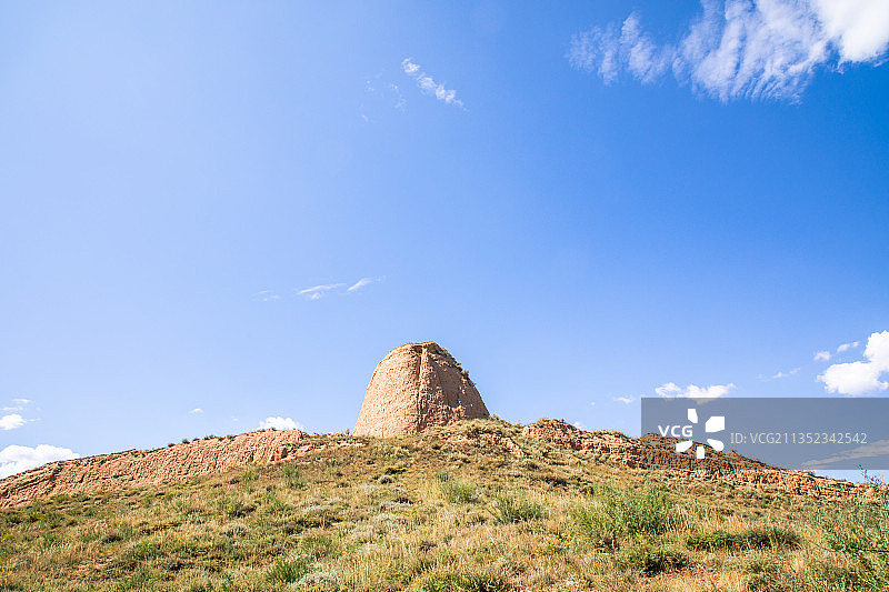 中国山西大同新平堡长城遗址图片素材