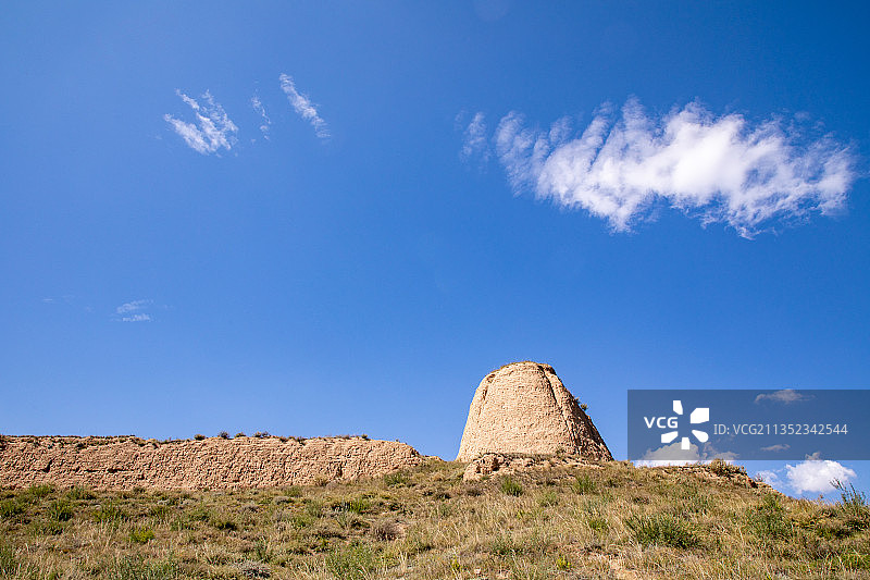 中国山西大同新平堡长城遗址图片素材