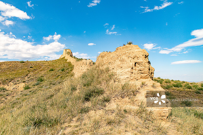 中国山西大同新平堡长城遗址图片素材