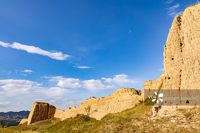 中国山西大同新平堡长城遗址图片素材