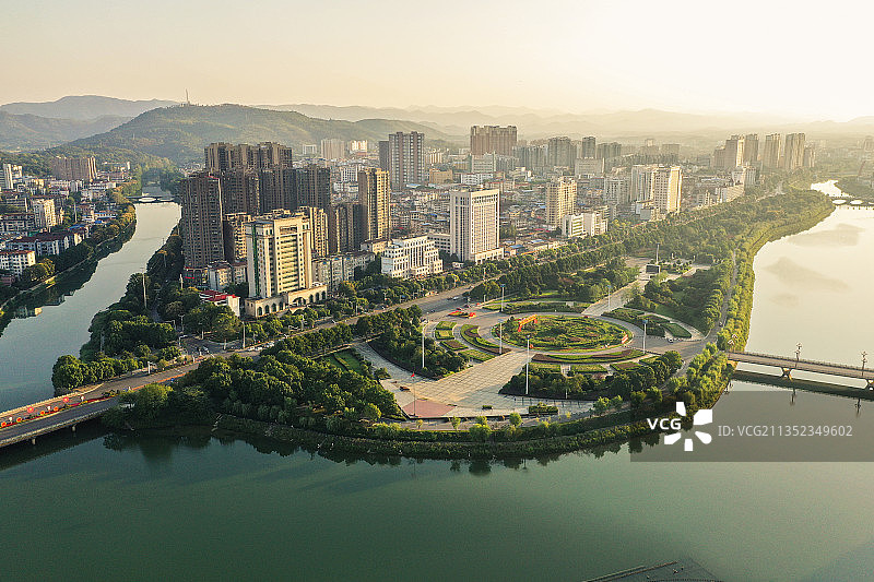 咸宁人民广场图片素材