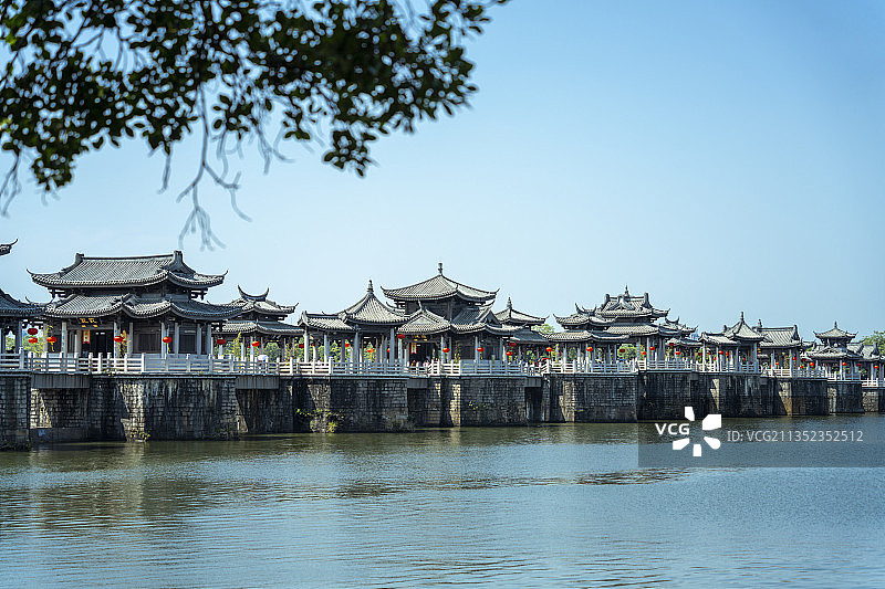 中国广东潮州韩江广济桥图片素材