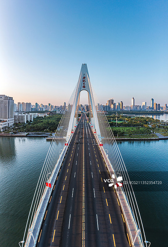海南省海口世纪大桥图片素材