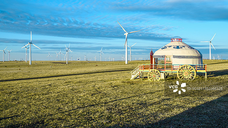 金秋草原新面貌图片素材