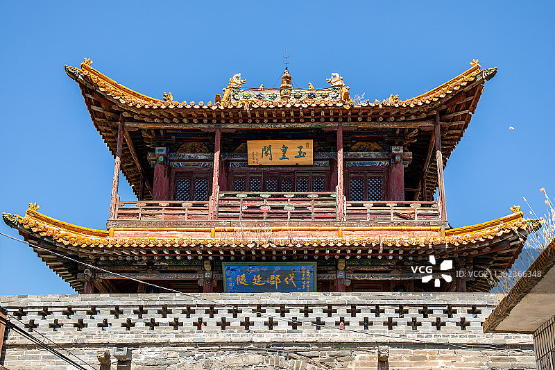 中国山西大同新平堡玉皇阁城楼图片素材
