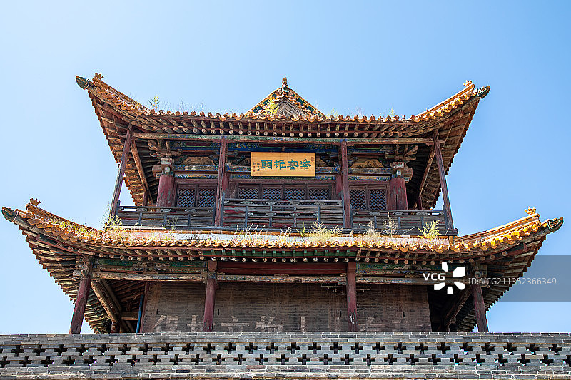 中国山西大同新平堡玉皇阁城楼图片素材