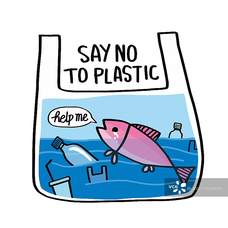 拒绝使用塑料袋图片素材