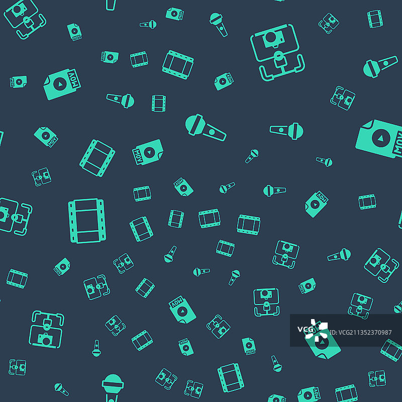 带相机的麦克风云台稳定器图片素材