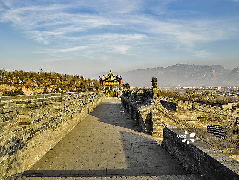 王家大院城墙图片素材