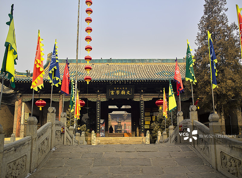 山西晋中平遥县平遥古城平遥文庙图片素材