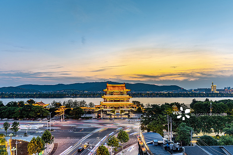 杜甫江阁图片素材