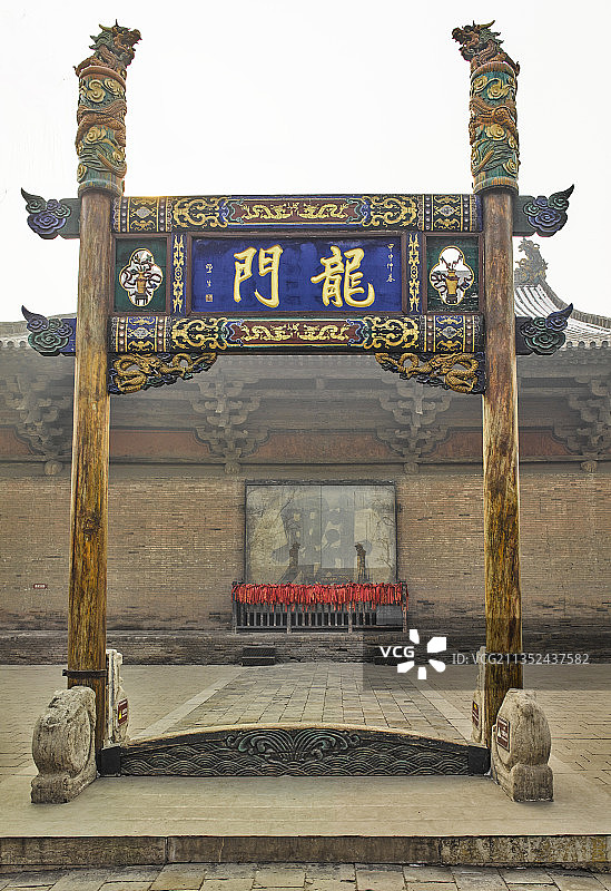 平遥文庙龙门牌坊图片素材