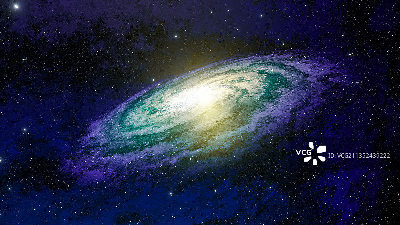 3D渲染银河星系插画图片素材